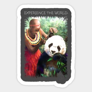 Experience the world Sticker